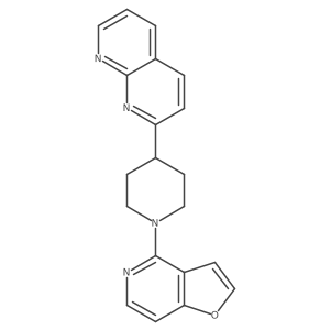2-(1-{Furo[3,2-c]pyridin-4-yl}piperidin-4-yl)-1,8-naphthyridine结构式