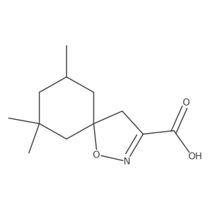 7,7,9-Trimethyl-1-oxa-2-azaspiro[4.5]dec-2-ene-3-carboxylic acid结构式