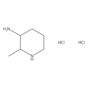 rac-(2R,3R)-2-methylpiperidin-3-amine dihydrochloride Structure