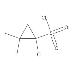 1-Chloro-2,2-dimethylcyclopropane-1-sulfonyl chloride Structure