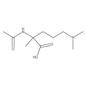 5-(Dimethylamino)-2-acetamido-2-methylpentanoic acid Structure