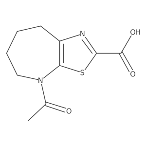4-acetyl-4H,5H,6H,7H,8H-[1,3]thiazolo[5,4-b]azepine-2-carboxylic acid结构式
