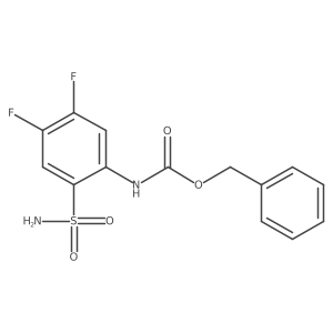benzyl N-(4,5-difluoro-2-sulfamoylphenyl)carbamate Structure