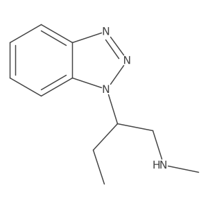 2-(benzotriazol-1-yl)-N-methylbutan-1-amine结构式