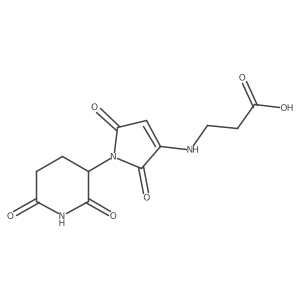 3-{[1-(2,6-dioxopiperidin-3-yl)-2,5-dioxo-2,5-dihydro-1H-pyrrol-3-yl]amino}propanoic acid Structure