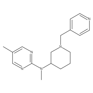 N,5-dimethyl-N-{1-[(pyridin-4-yl)methyl]piperidin-3-yl}pyrimidin-2-amine结构式