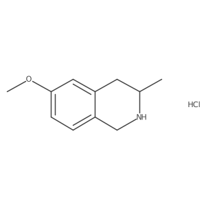 6-Methoxy-3-methyl-1,2,3,4-tetrahydroisoquinoline hydrochloride结构式