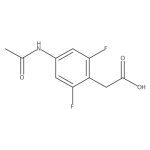 2-(4-Acetamido-2,6-difluorophenyl)acetic acid Structure