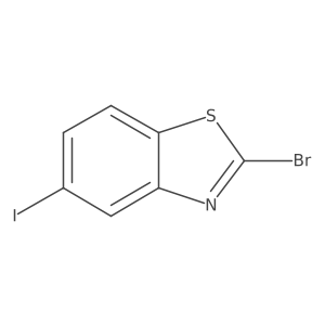 2-Bromo-5-iodo-1,3-benzothiazole结构式