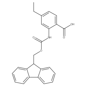 4-ethyl-2-({[(9H-fluoren-9-yl)methoxy]carbonyl}amino)benzoic acid Structure