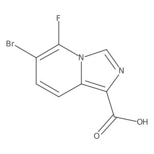 6-Bromo-5-fluoroimidazo[1,5-a]pyridine-1-carboxylic acid Structure