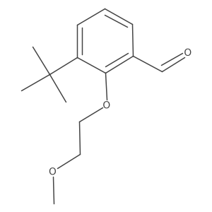 3-(tert-Butyl)-2-(2-methoxyethoxy)benzaldehyde结构式