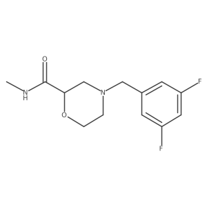 4-[(3,5-difluorophenyl)methyl]-N-methylmorpholine-2-carboxamide Structure