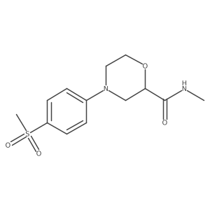 4-(4-methanesulfonylphenyl)-N-methylmorpholine-2-carboxamide Structure