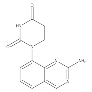 1-(2-Aminoquinazolin-8-yl)-1,3-diazinane-2,4-dione结构式