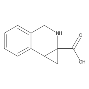 1,2,3,7B-tetrahydro-1aH-cyclopropa[c]isoquinoline-1a-carboxylic acid结构式