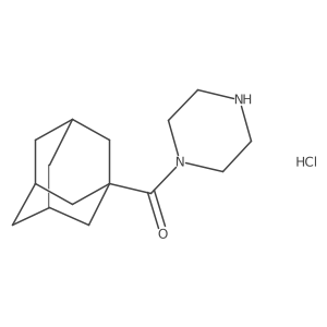 1-(Adamantane-1-carbonyl)piperazine hydrochloride Structure