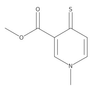 Methyl 1,4-dihydro-1-methyl-4-thioxo-3-pyridinecarboxylate Structure