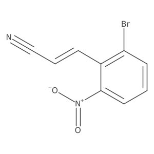 3-(2-Bromo-6-nitrophenyl)-2-propenenitrile Structure