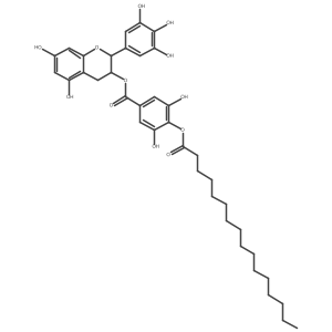Epigallocatechin gallate 4-palmitate结构式