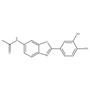 Acetamide,n-[2-(3,4-dihydroxyphenyl)-6-benzo[d]thiazolyl]-结构式