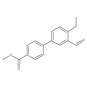 Methyl 3'-formyl-4'-methoxybiphenyl-4-carboxylate Structure