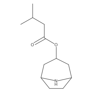 (3-endo)-8-Azabicyclo[3.2.1]oct-3-yl 3-methylbutanoate结构式