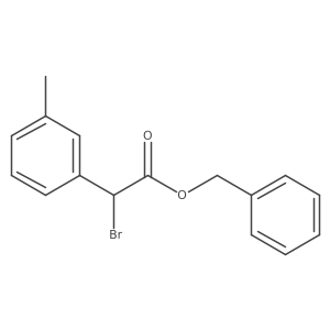 Benzyl 2-bromo-2-(m-tolyl)acetate Structure