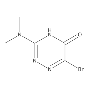 6-Bromo-3-dimethylamino-1,2,4-triazine-5(4H)-one结构式