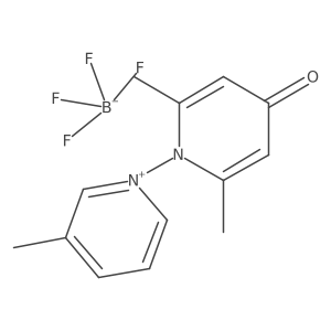 1-(2,6-Dimethyl-4-oxo-1(4H)-pyridinyl)-3-methylpyridinium tetrafluoroborate Structure