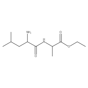 ethyl (2S)-2-[(2S)-2-amino-4-methylpentanamido]propanoate结构式