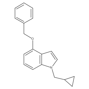 1-(Cyclopropylmethyl)-4-(phenylmethoxy)-1H-indole结构式