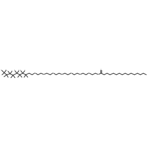 2-[2-[2-[2-[2-[2-[2-(3,3,4,4,5,5,6,6,7,7,8,8,9,9,10,10,10-Heptadecafluorodecoxy)ethoxy]ethoxy]ethoxy]ethoxy]ethoxy]ethoxy]ethyl hexadecanoate Structure