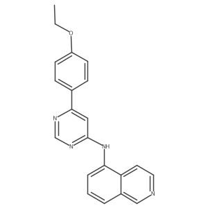 N-[6-(4-ethoxyphenyl)-4-pyrimidinyl]-5-isoquinolinamine Structure