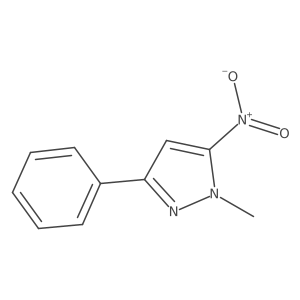 1-Methyl-5-nitro-3-phenyl-1H-pyrazole结构式