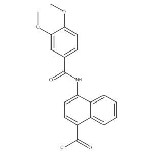 4-(3,4-Dimethoxybenzoylamino)-naphthalene-1-carbonyl chloride Structure