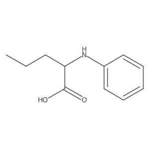 (2S)-2-(Phenylamino)pentanoic acid Structure