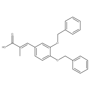 3-[3,4-Bis(benzyloxy)phenyl]-2-methylprop-2-enoic acid结构式