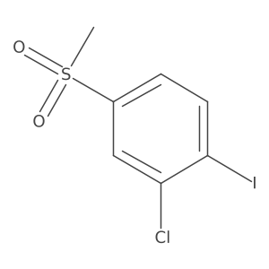 2-Chloro-1-iodo-4-(methylsulfonyl)benzene Structure
