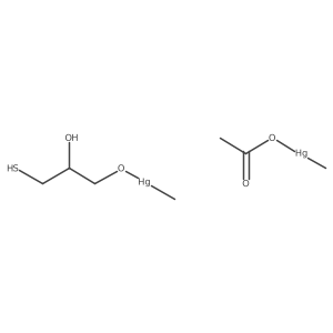 (Acetato-kappaO)methylmercury mixt. with (3-(mercapto-kappaS)-1,2-propanediolato)methylmercury Structure