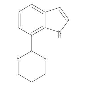 1h-Indole,7-(1,3-dithian-2-yl)-结构式