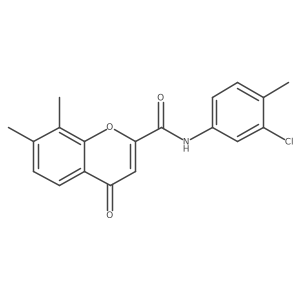 N-(3-chloro-4-methylphenyl)-7,8-dimethyl-4-oxo-4H-chromene-2-carboxamide Structure