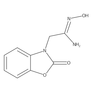 N-Hydroxy-2-(2-oxobenzo[d]oxazol-3(2H)-yl)acetimidamide结构式