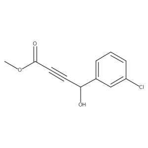 Methyl 4-(3-chlorophenyl)-4-hydroxybut-2-ynoate结构式