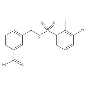 3-[(3-Chloro-2-methylbenzenesulfonylamino)-methyl]-benzoic acid Structure