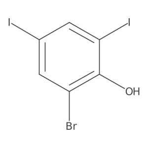 2-Bromo-4,6-diiodophenol Structure