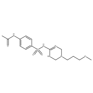 N-(4-{[5-(3-methoxypropyl)-1,4,5,6-tetrahydro-1,3,5-triazin-2-yl]sulfamoyl}phenyl)acetamide Structure