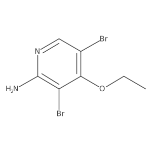3,5-Dibromo-4-ethoxypyridin-2-amine结构式