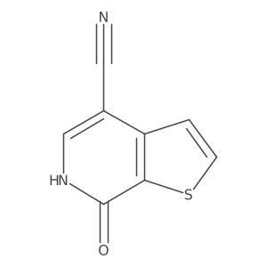 7-oxo-6H,7H-thieno[2,3-c]pyridine-4-carbonitrile结构式