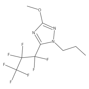 5-(1,1,2,2,3,3,3-Heptafluoropropyl)-3-methoxy-1-propyl-1,2,4-triazole Structure